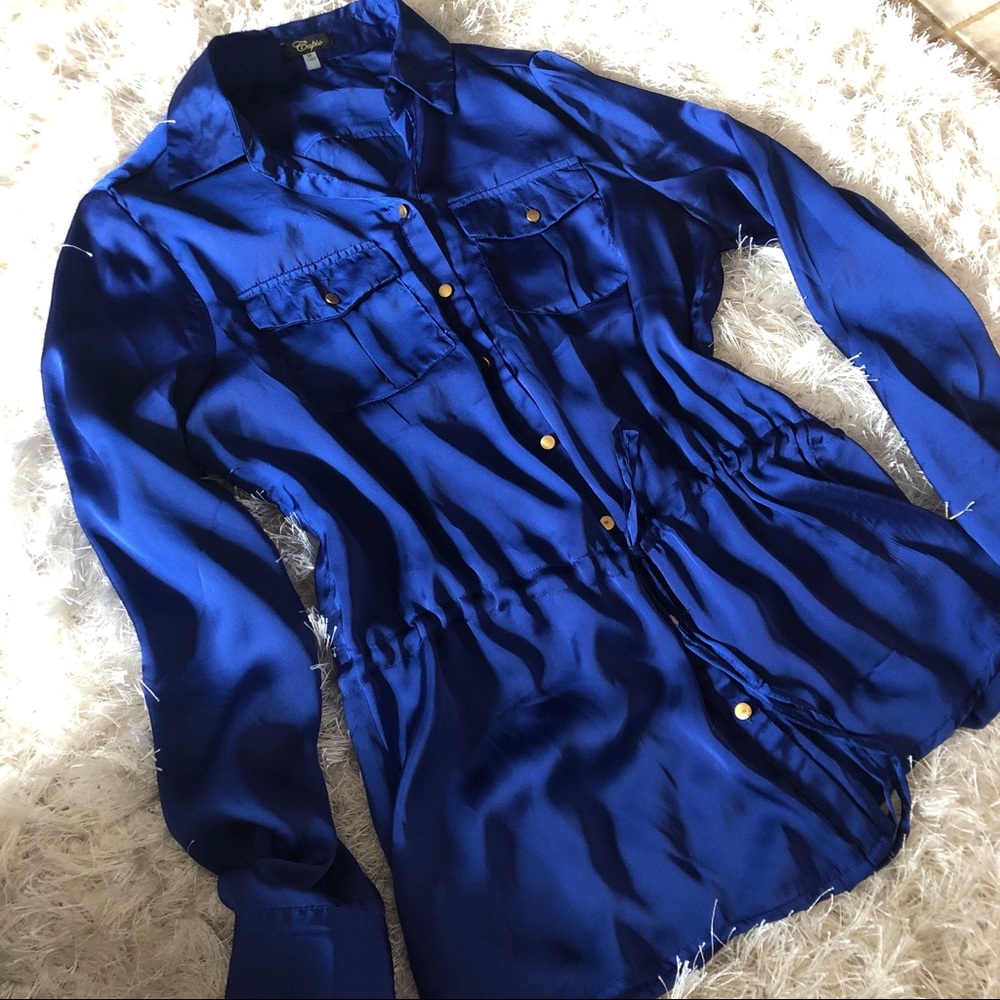 Royal Blue Button Down Shirt